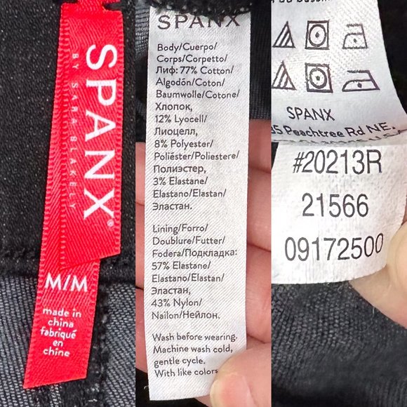 Spanx High Rise Distressed Ankle Skinny Jeans in Vintage Black Denim Size M - Picture 4 of 16